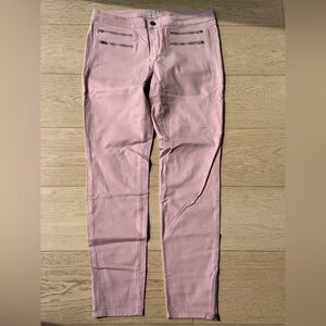 GUESS Blush Moto Skinny Jeans Sz 31 Zip Pocket Ankle Zip BNWOT